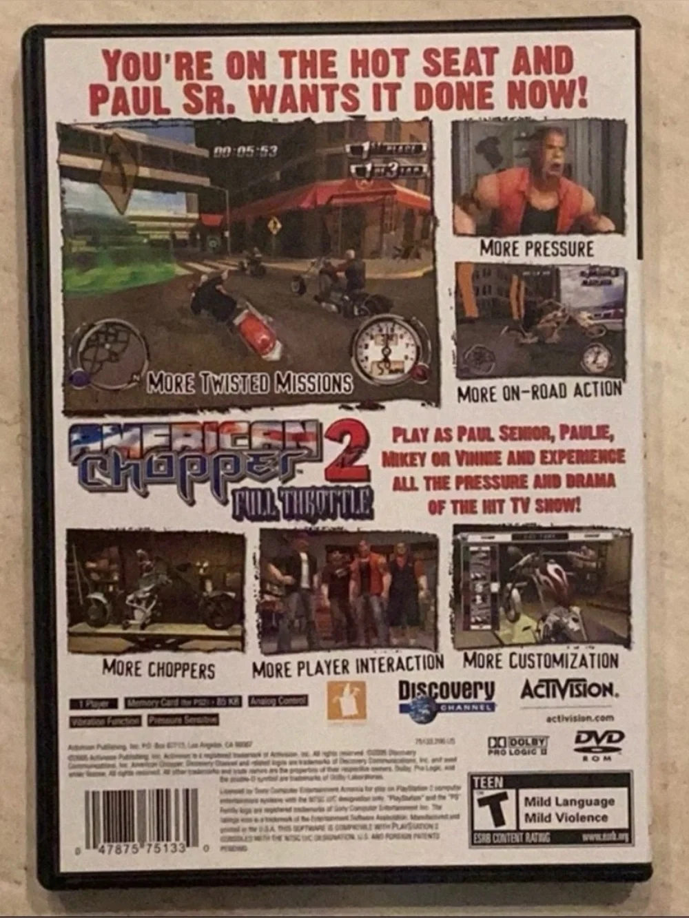 American Chopper 2 PlayStation 2 Game & Suzuki Super Bikes II PS2 Game Lot Of 2